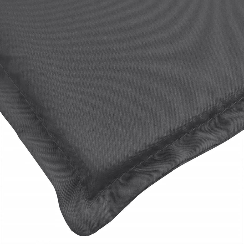 Garden Bench Cushions 2 pcs Melange Anthracite 78.7"x19.7"x2.8" Fabric