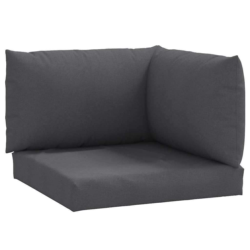 Pallet Cushions 3 pcs Melange Anthracite Fabric