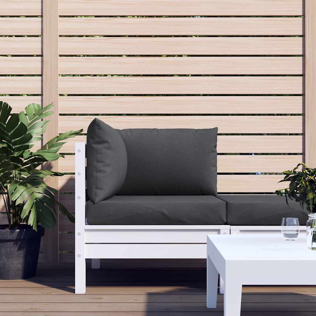 Pallet Cushions 3 pcs Melange Anthracite Fabric