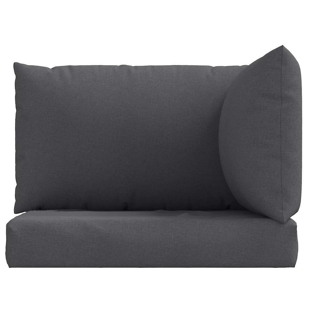 Pallet Cushions 3 pcs Melange Anthracite Fabric