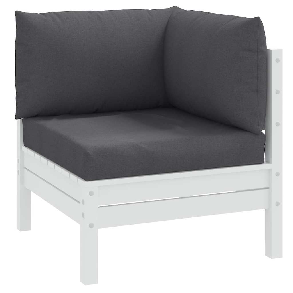 Pallet Cushions 3 pcs Melange Anthracite Fabric
