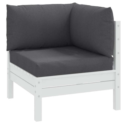 Pallet Cushions 3 pcs Melange Anthracite Fabric