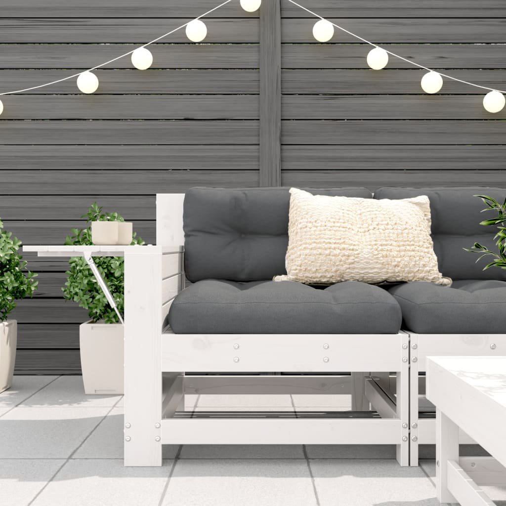 Garden Sofa | White | Solid pine wood | Compact | Modular | Garden Sofa