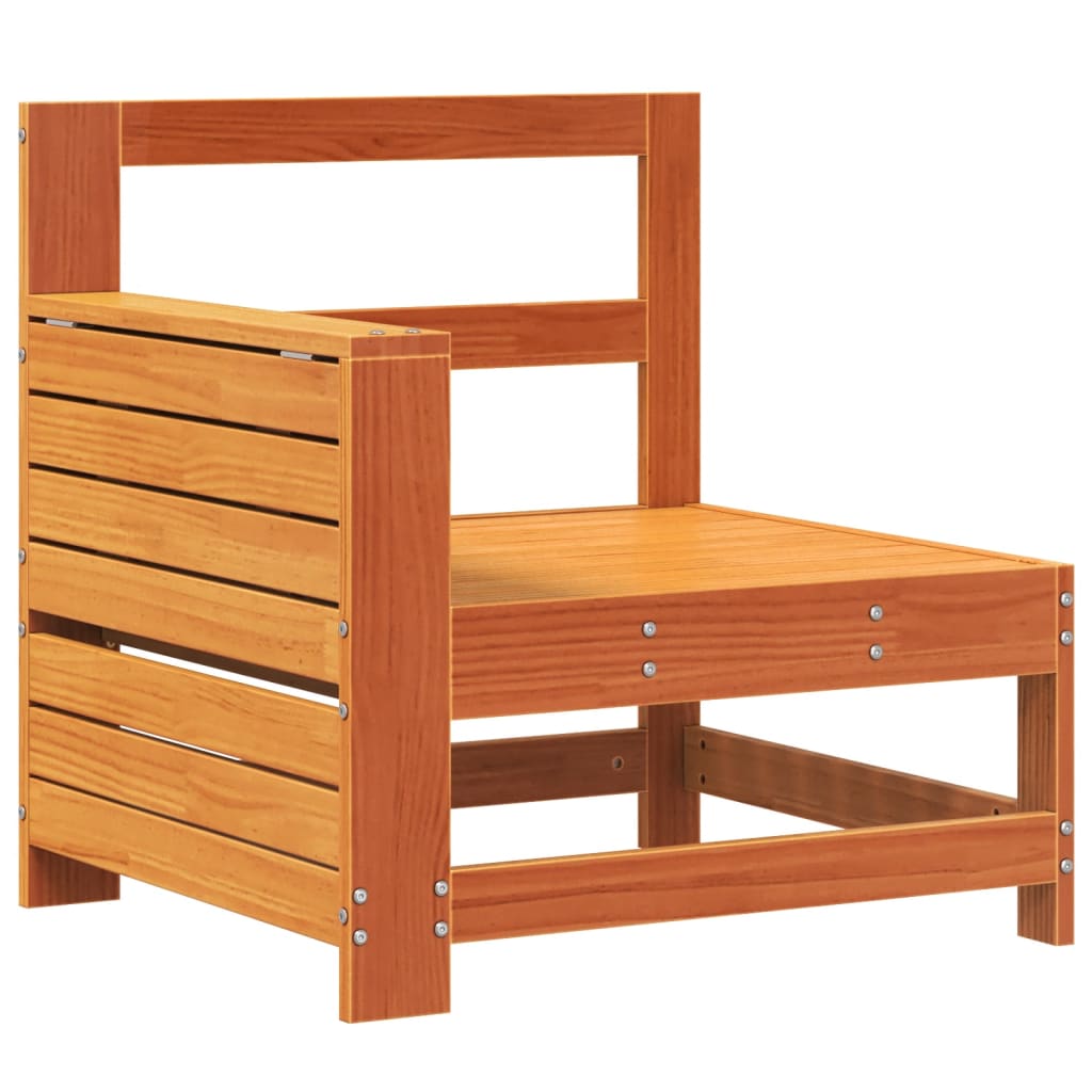 Garden Sofa | Wax brown | Solid pine wood | Single | Modular