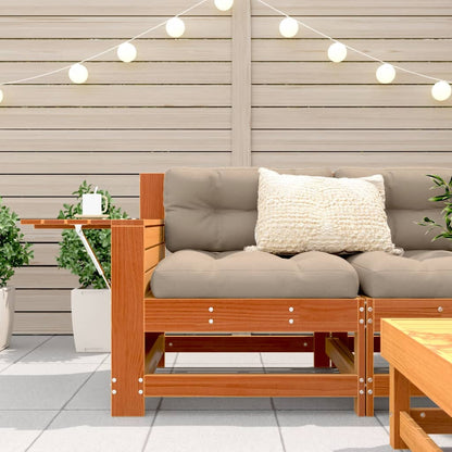 Garden Sofa | Wax brown | Solid pine wood | Single | Modular