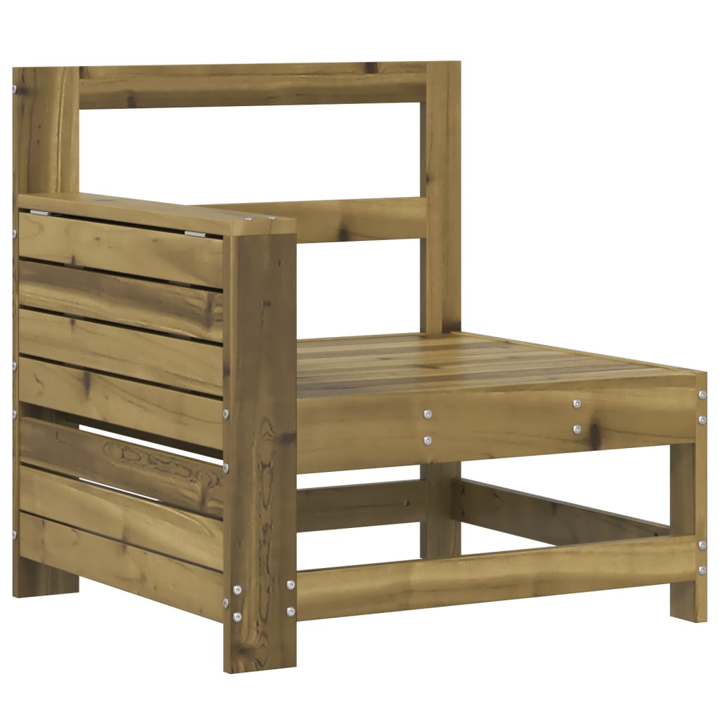 Garden Sofa | Natural wood colour | Impregnated pine wood | Compact