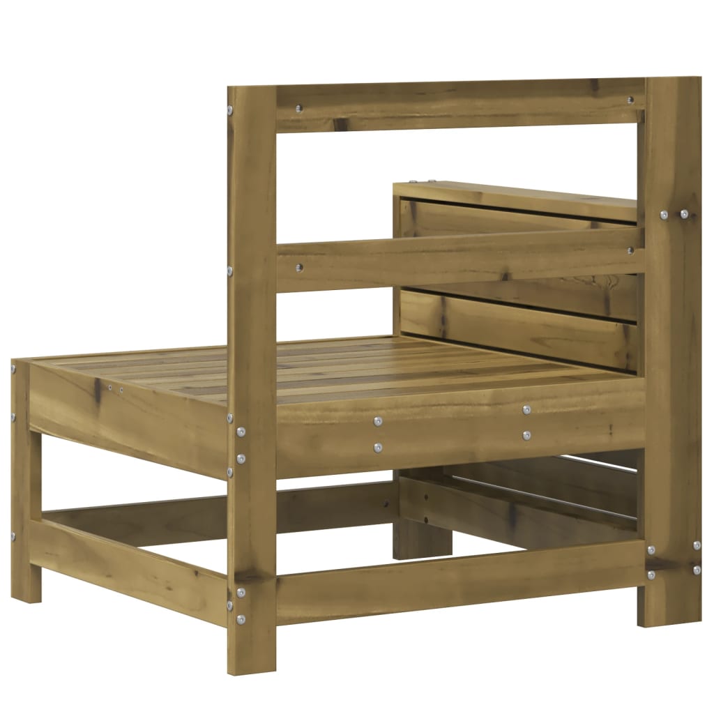 Garden Sofa | Natural wood colour | Impregnated pine wood | Compact
