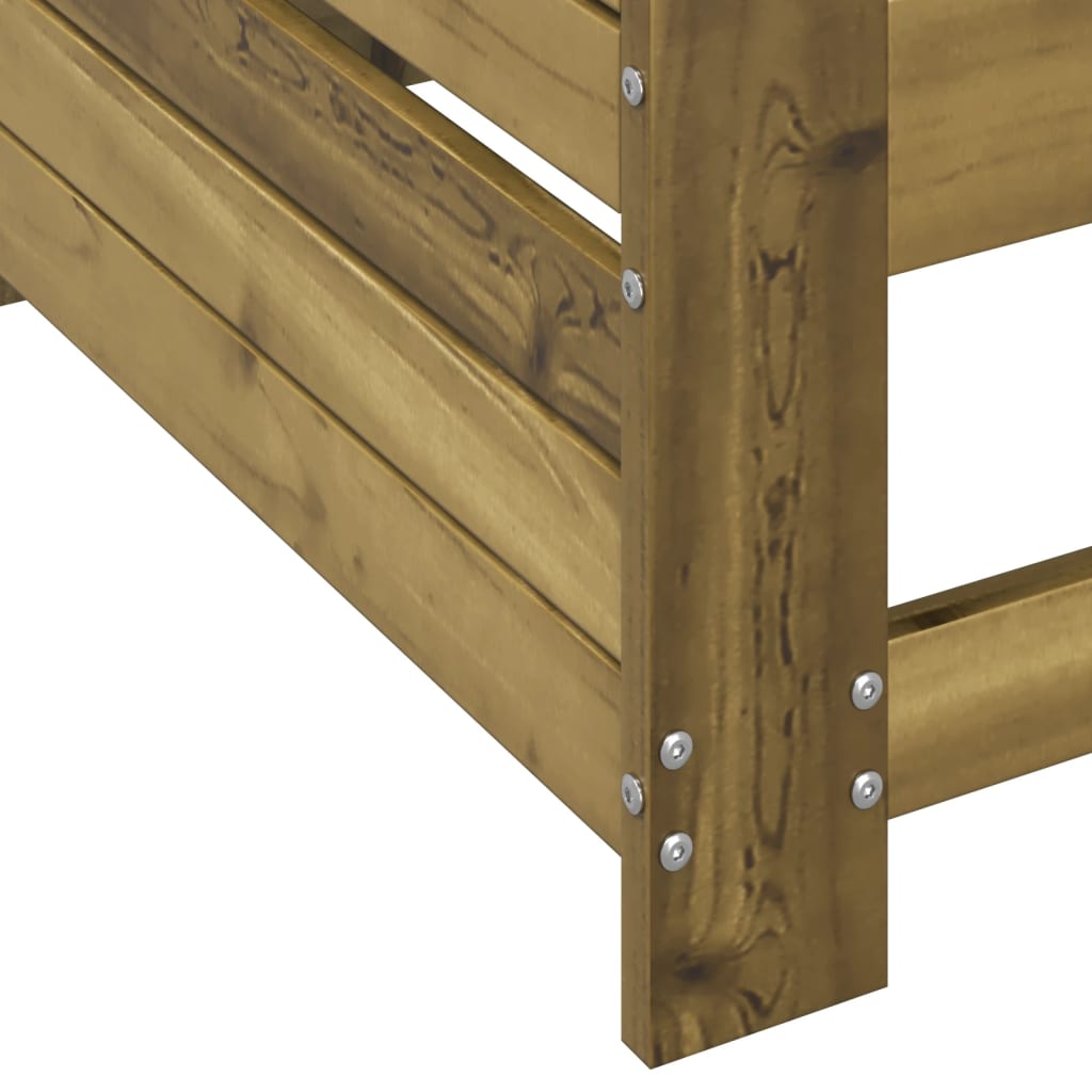 Garden Sofa | Natural wood colour | Impregnated pine wood | Compact
