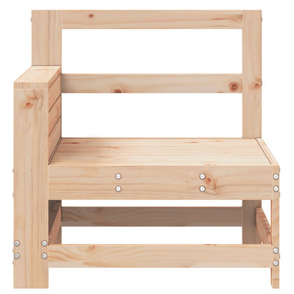 Garden Sofa | Natural Pine | Solid Pine Wood | Single Seater | Modular