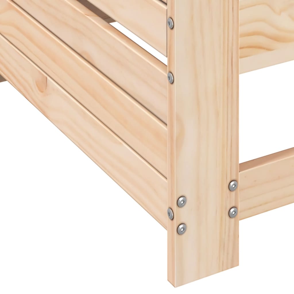 Garden Sofa | Natural Pine | Solid Pine Wood | Single Seater | Modular