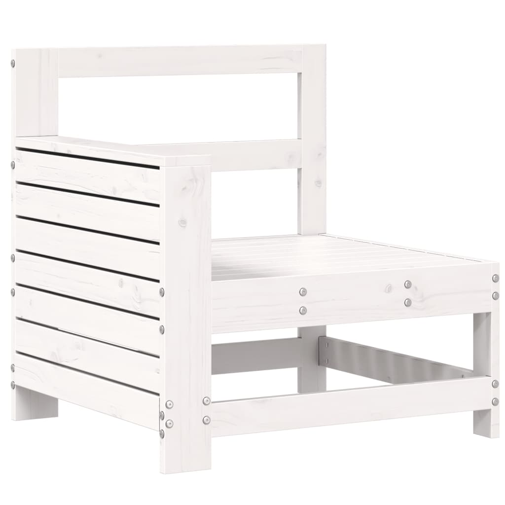 Garden Sofa | White | Solid pine wood | Single | Modular | Garden Sofa