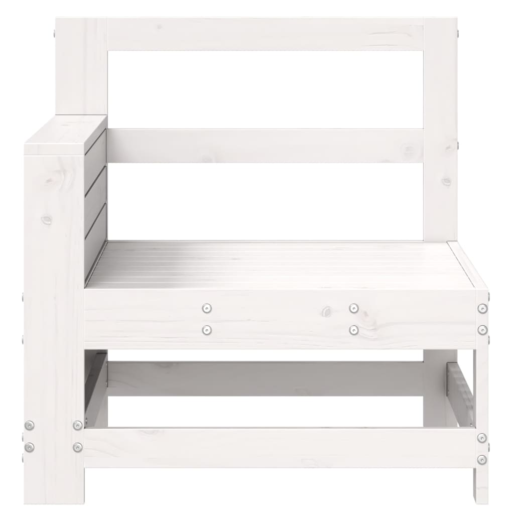 Garden Sofa | White | Solid pine wood | Single | Modular | Garden Sofa