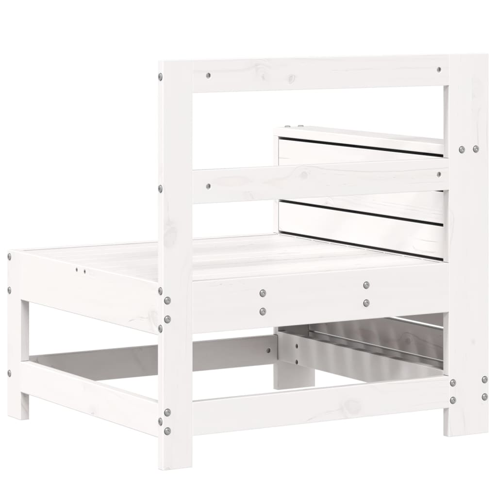 Garden Sofa | White | Solid pine wood | Single | Modular | Garden Sofa