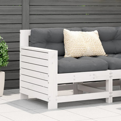 Garden Sofa | White | Solid pine wood | Single | Modular | Garden Sofa