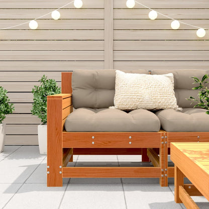 Garden Sofa | Wax brown | Solid pine wood | Compact | Modular