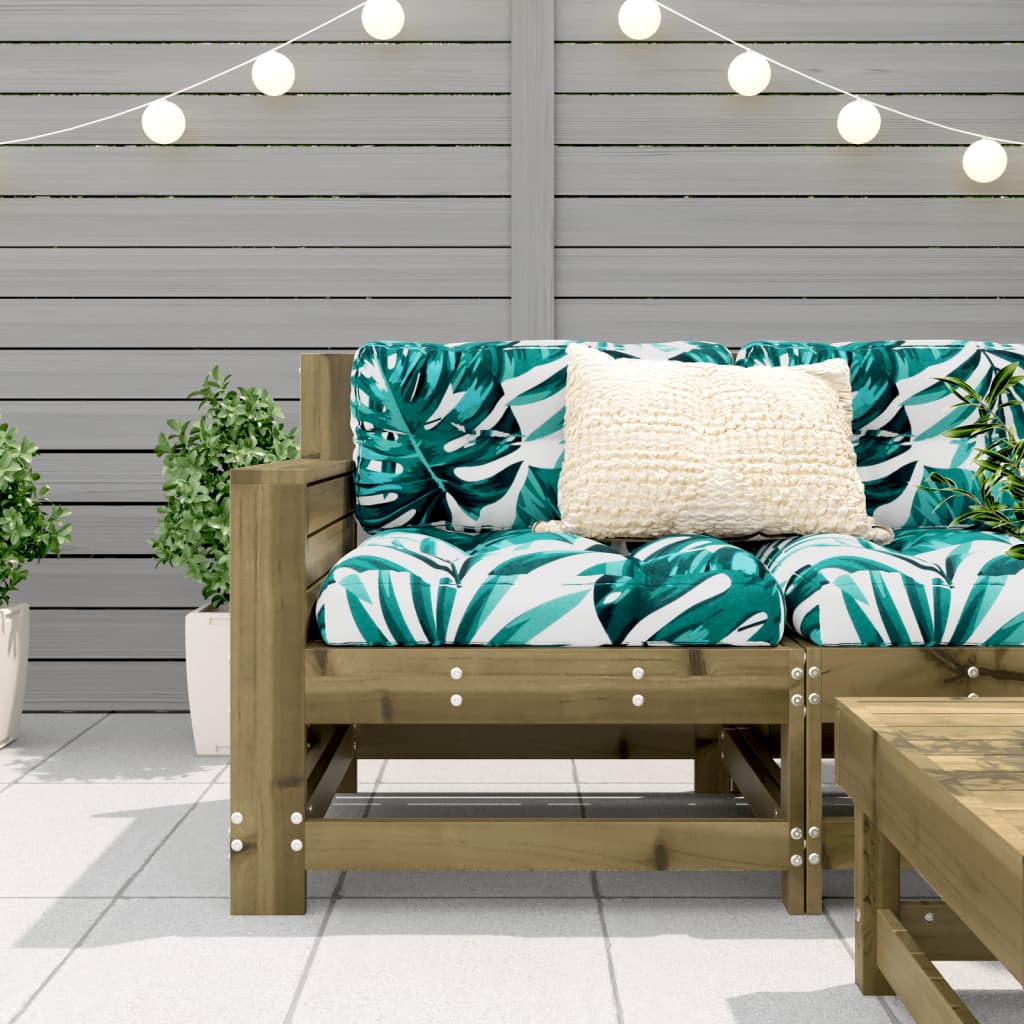 Garden Sofa | Impregnated Wood Pine | 69x62x70.5 cm | Modular