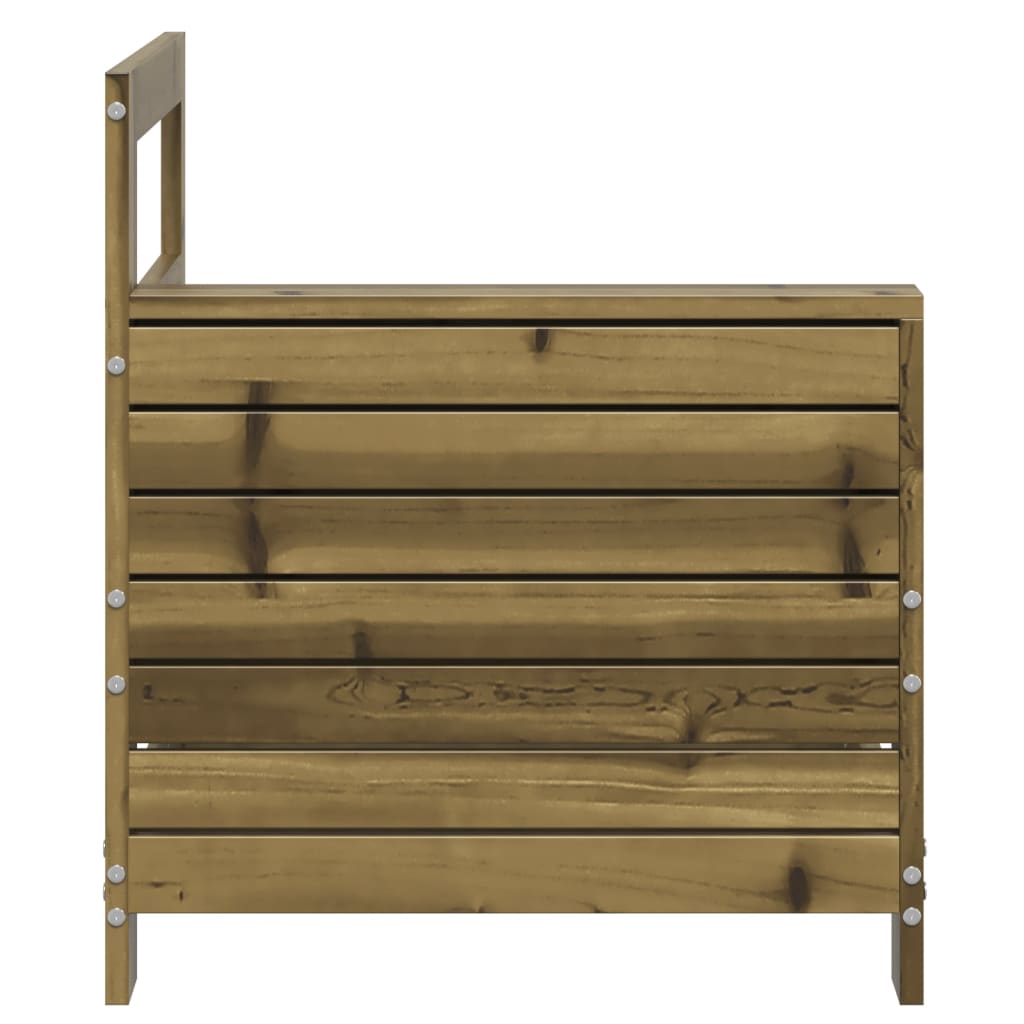 Garden Sofa | Impregnated Wood Pine | 69x62x70.5 cm | Modular