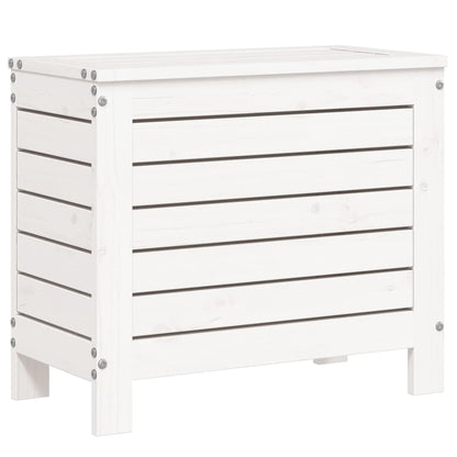 Garden Footstool | White | Solid Pine Wood | Compact | Modular