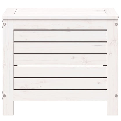 Garden Footstool | White | Solid Pine Wood | Compact | Modular