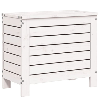 Garden Footstool | White | Solid Pine Wood | Compact | Modular