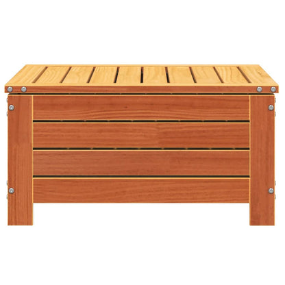 Garden Footstool Wax Brown 62x63.5x32 cm Solid Wood Pine