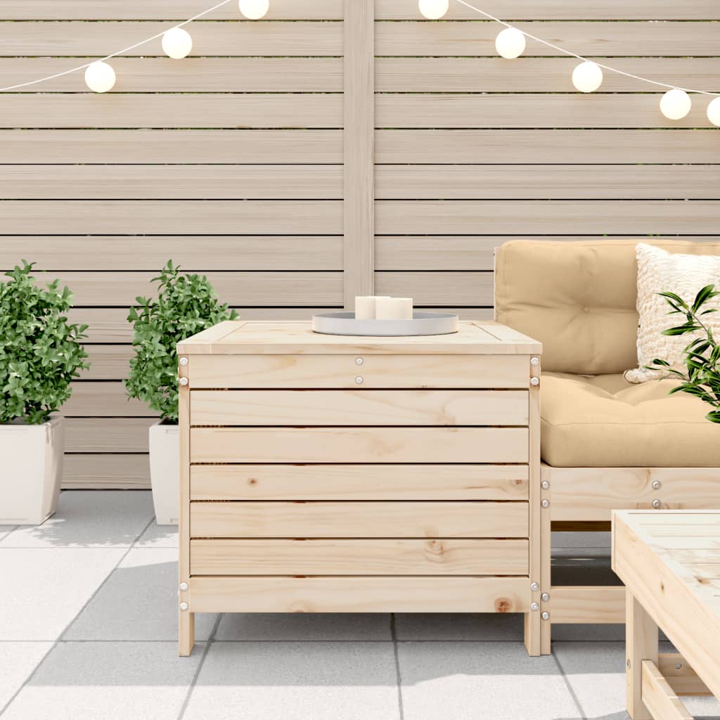 Garden Footstool | Natural Pine | Solid Pine Wood | Standard | Modular
