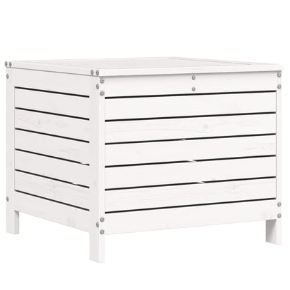 Garden Footstool | White | Solid Pine Wood | Standard | Modular