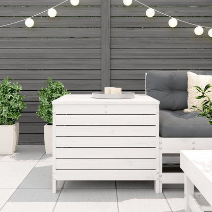 Garden Footstool | White | Solid Pine Wood | Standard | Modular