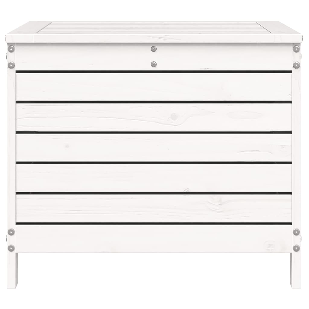 Garden Footstool | White | Solid Pine Wood | Standard | Modular