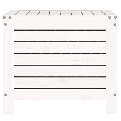 Garden Footstool | White | Solid Pine Wood | Standard | Modular