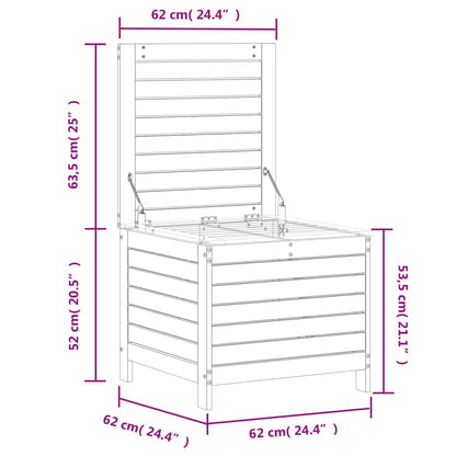 Garden Footstool | Natural wood | Solid Douglas Fir wood | Standard
