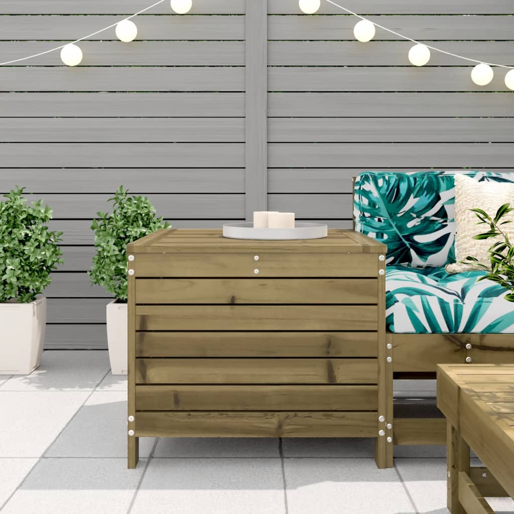 Garden Footstool | Natural wood | Impregnated pinewood | Standard