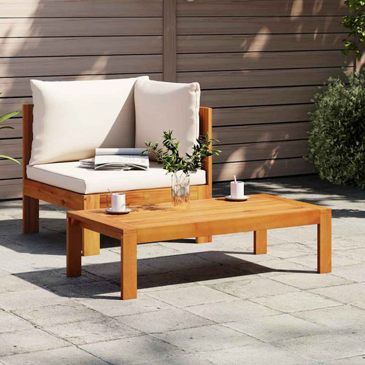 2 Piece Garden Sofa Set with Cushions Solid Wood Acacia