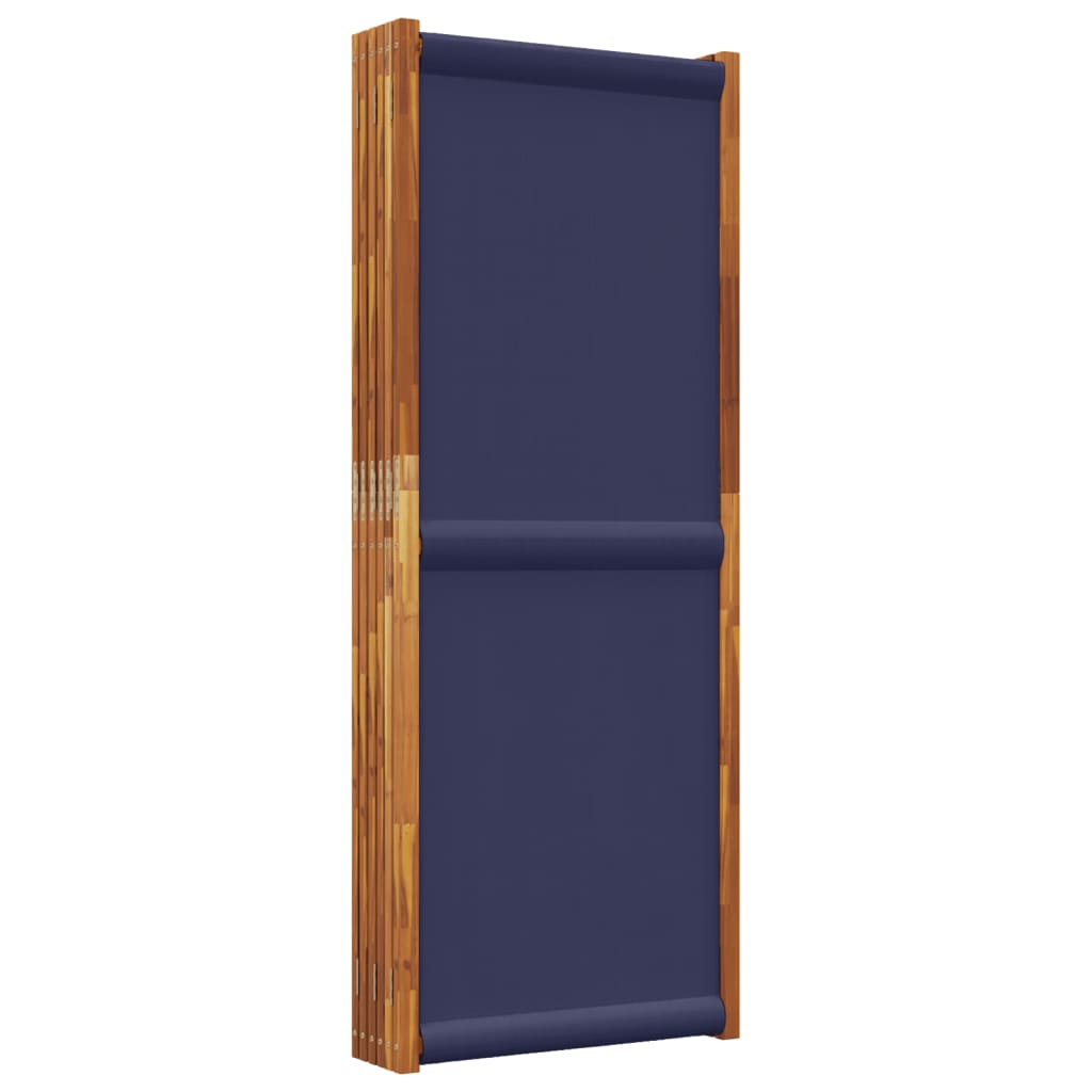 6-Panel Room Divider Dark Blue 420x180 cm