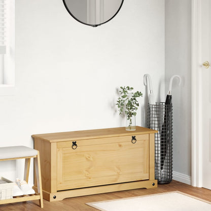 Shoe Cabinet "Corona" 99x32x47 cm Solid Wood Pine