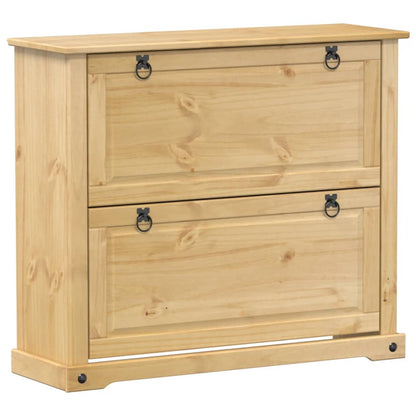 Shoe Cabinet "Corona" 99x32x85 cm Solid Wood Pine
