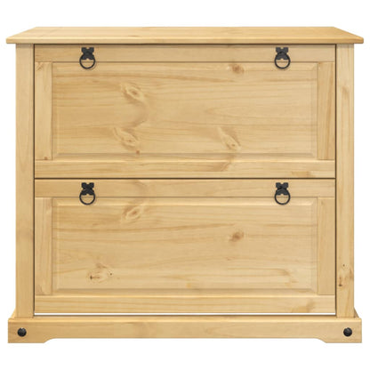 Shoe Cabinet "Corona" 99x32x85 cm Solid Wood Pine