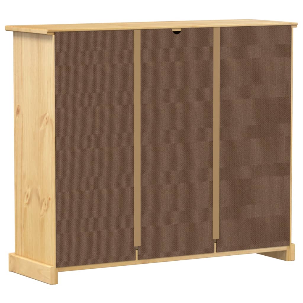 Shoe Cabinet "Corona" 99x32x85 cm Solid Wood Pine