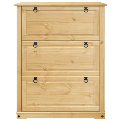 Shoe Cabinet "Corona" 99x32x124,5 cm Solid Wood Pine