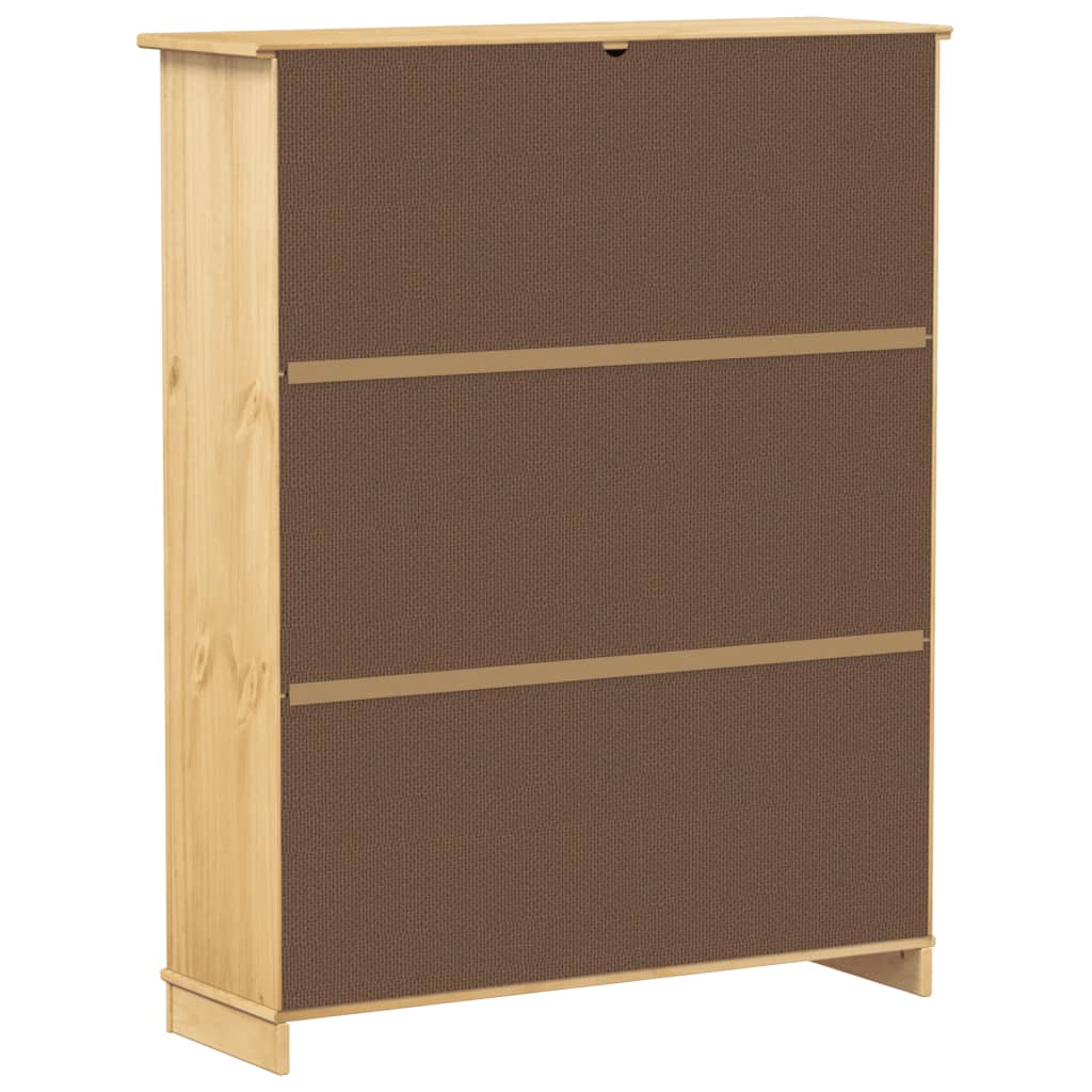 Shoe Cabinet "Corona" 99x32x124,5 cm Solid Wood Pine