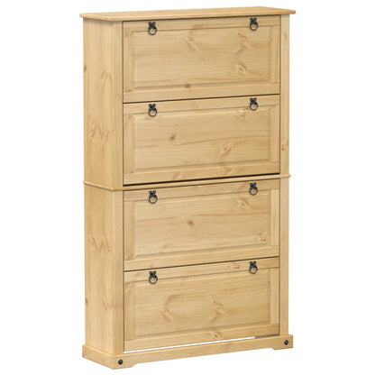Shoe Cabinet "Corona" 99x32x163,5 cm Solid Wood Pine