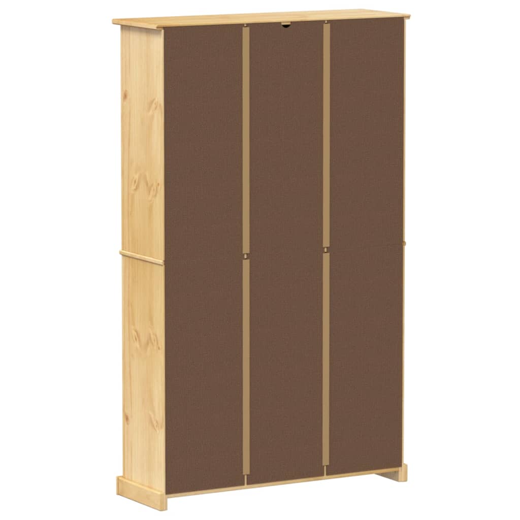 Shoe Cabinet "Corona" 99x32x163,5 cm Solid Wood Pine