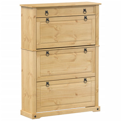 Shoe Cabinet "Corona" 99x32x138 cm Solid Wood Pine