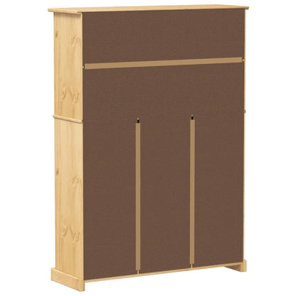 Shoe Cabinet "Corona" 99x32x138 cm Solid Wood Pine