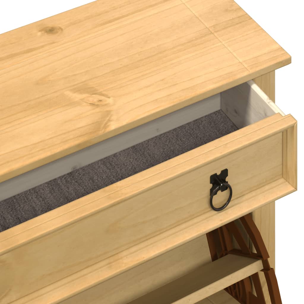 Shoe Cabinet "Corona" 99x32x138 cm Solid Wood Pine