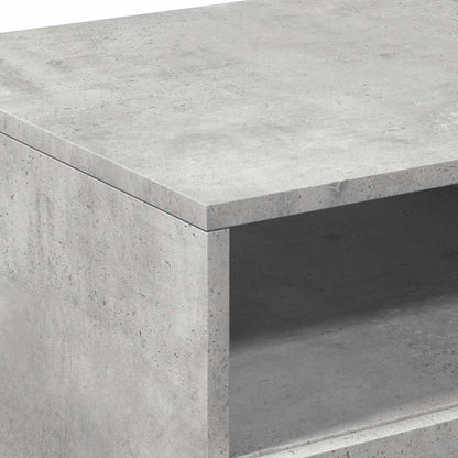 Coffee Table with LED Lights Concrete Grey 90x49x40 cm
