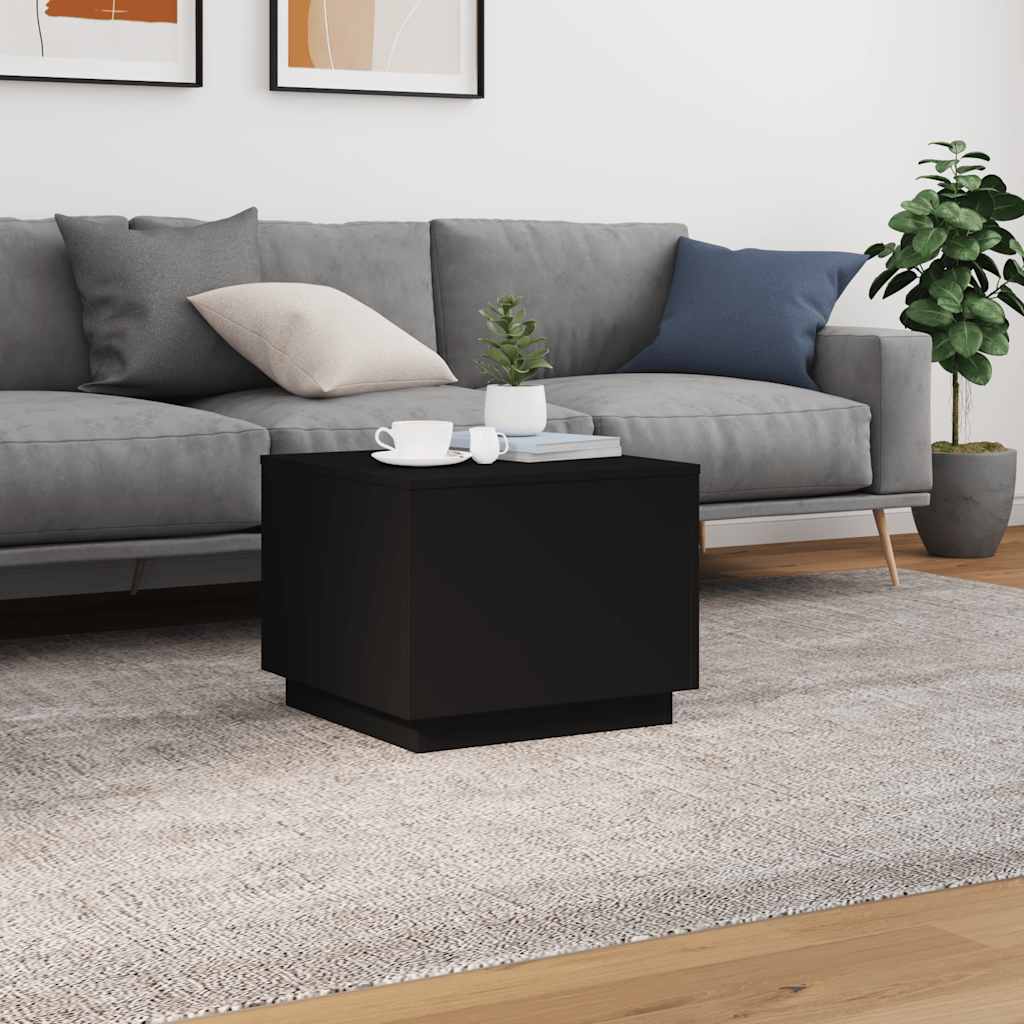 Coffee Table | Black | Engineered wood | 50 cm x 50 cm x 40 cm