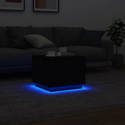 Coffee Table | Black | Engineered wood | 50 cm x 50 cm x 40 cm