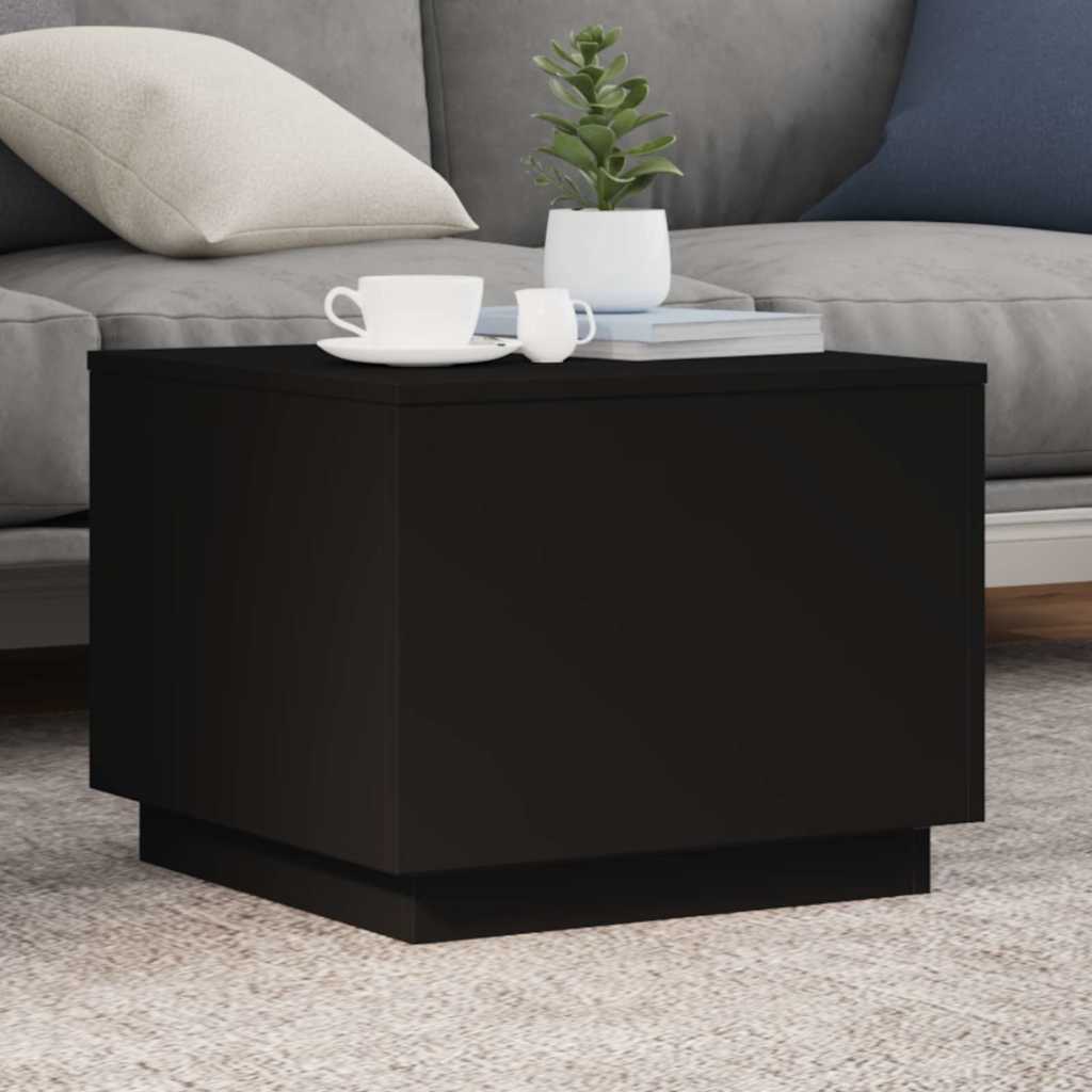 Coffee Table | Black | Engineered wood | 50 cm x 50 cm x 40 cm