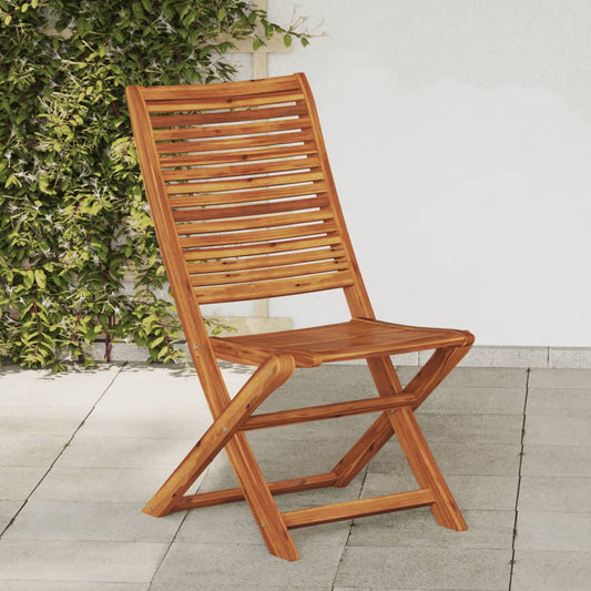 Folding Chairs 2 pcs Solid Wood Acacia